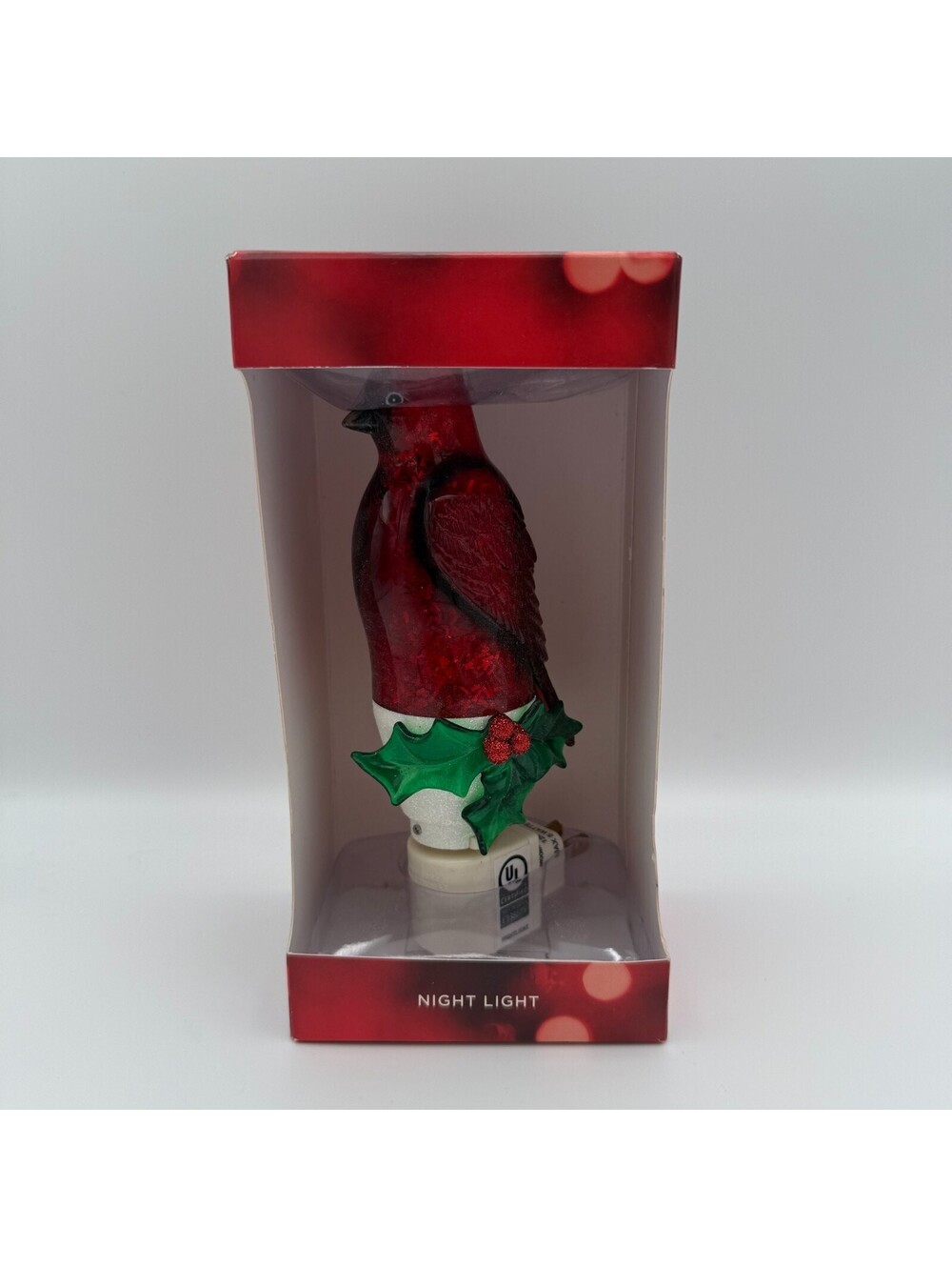 St Nicholas Sqaure Cardinal Night Light Christmas Holiday Plug In New in Box